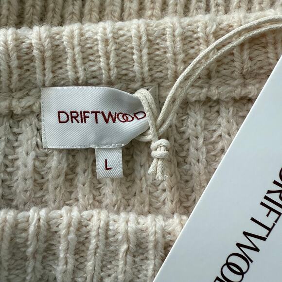 Driftwood sweater chunky knit fringe cozy boho western slouchy hippie Large - Picture 7 of 9